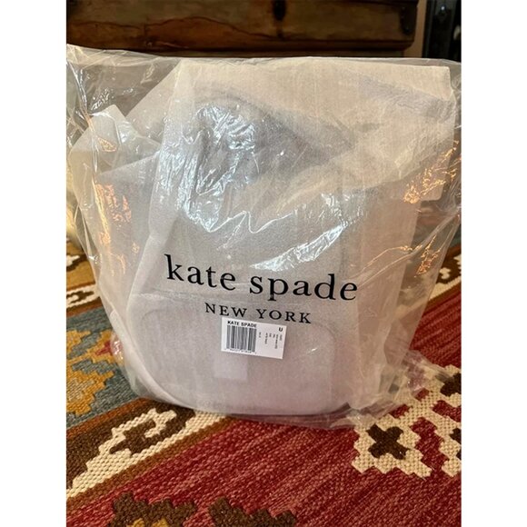 S Kate Spade Kristi Medium Flap Backpack Cement Gray Leather Bag KA695 NWT $379 main image 4